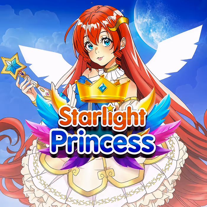 Starlight Princess anime-style slot with magical princess theme and bonus features