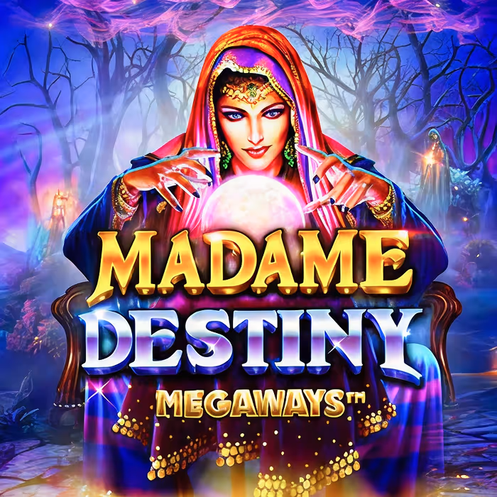 Madame Destiny fortune teller themed slot with mystical bonus rounds